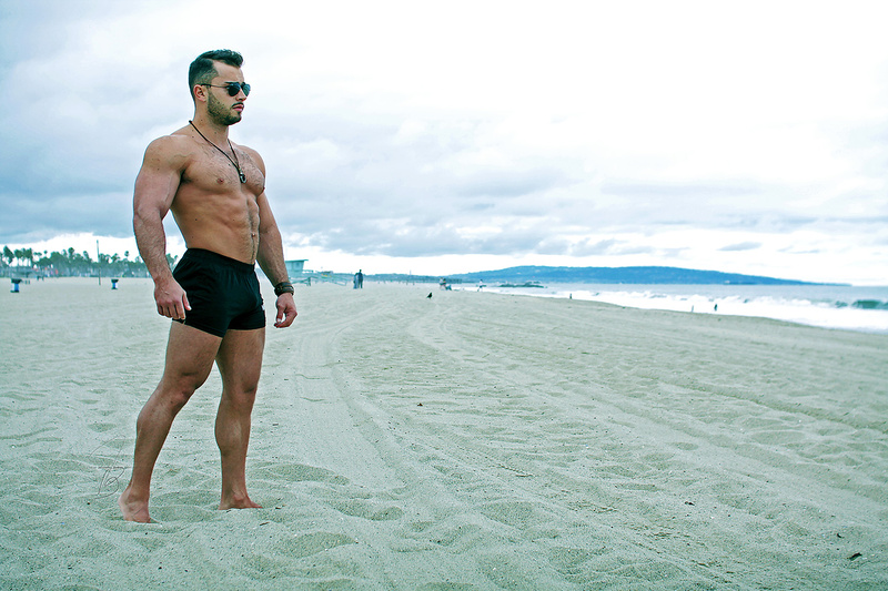 Male model photo shoot of JohnnyBoy Photos in Santa Monica State Beach