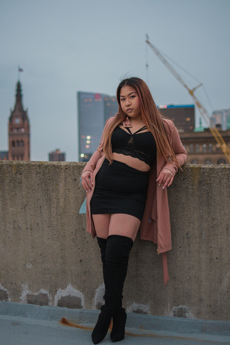 Female model photo shoot of Katlis in Downtown, Milwaukee