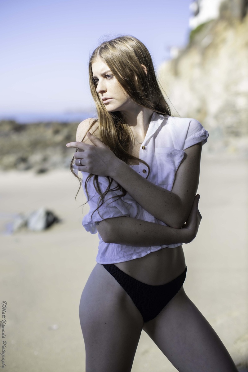 Male and Female model photo shoot of Matt Yamada and jewels in Laguna Beach, CA