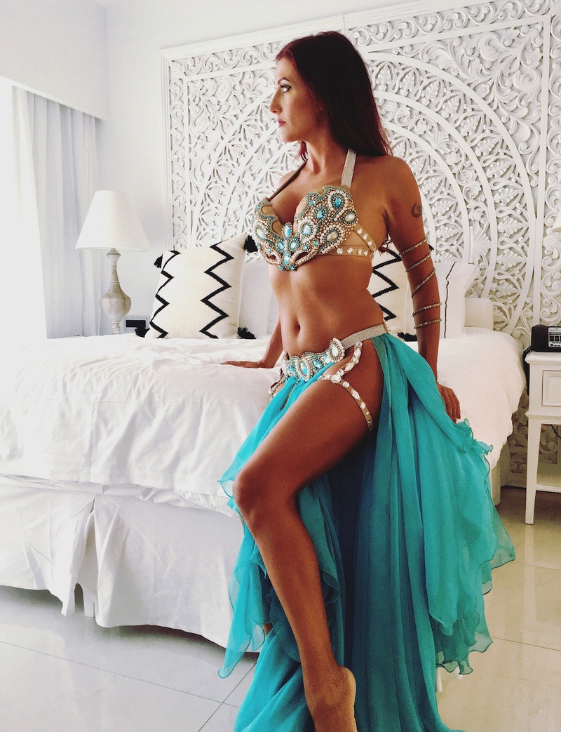 Female model photo shoot of Kyndra Dancer in Abaton Resort, Crete, Greece