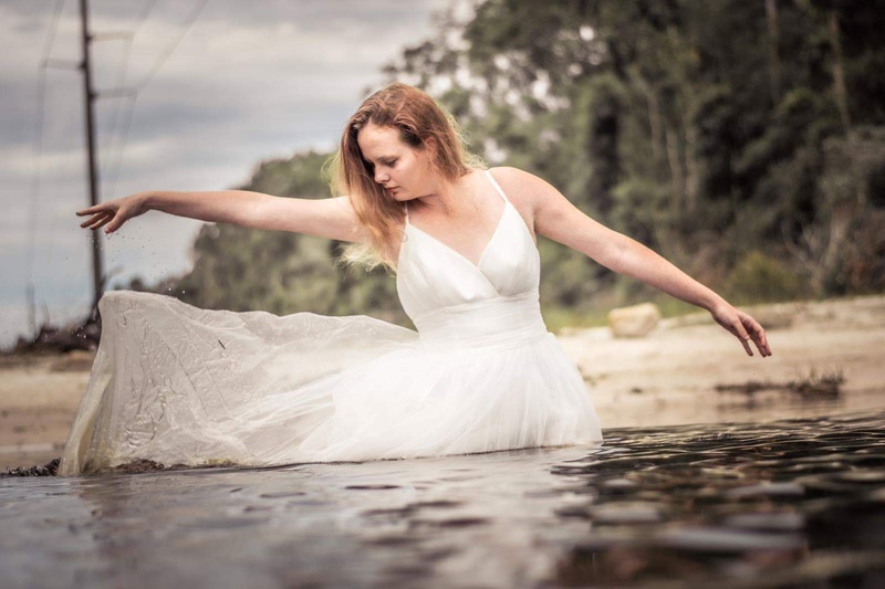 Female model photo shoot of Modeling Jamie in River landing