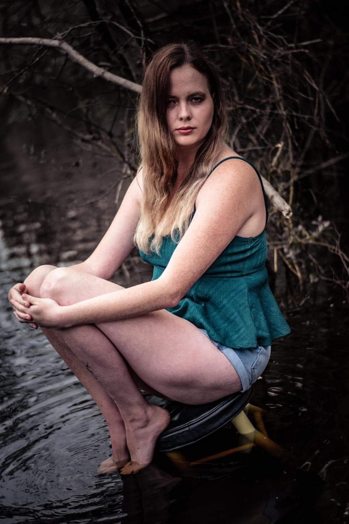 Female model photo shoot of Modeling Jamie in River landing