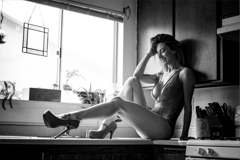 Female model photo shoot of Shauna Toerner by Virgil Miller in My Home