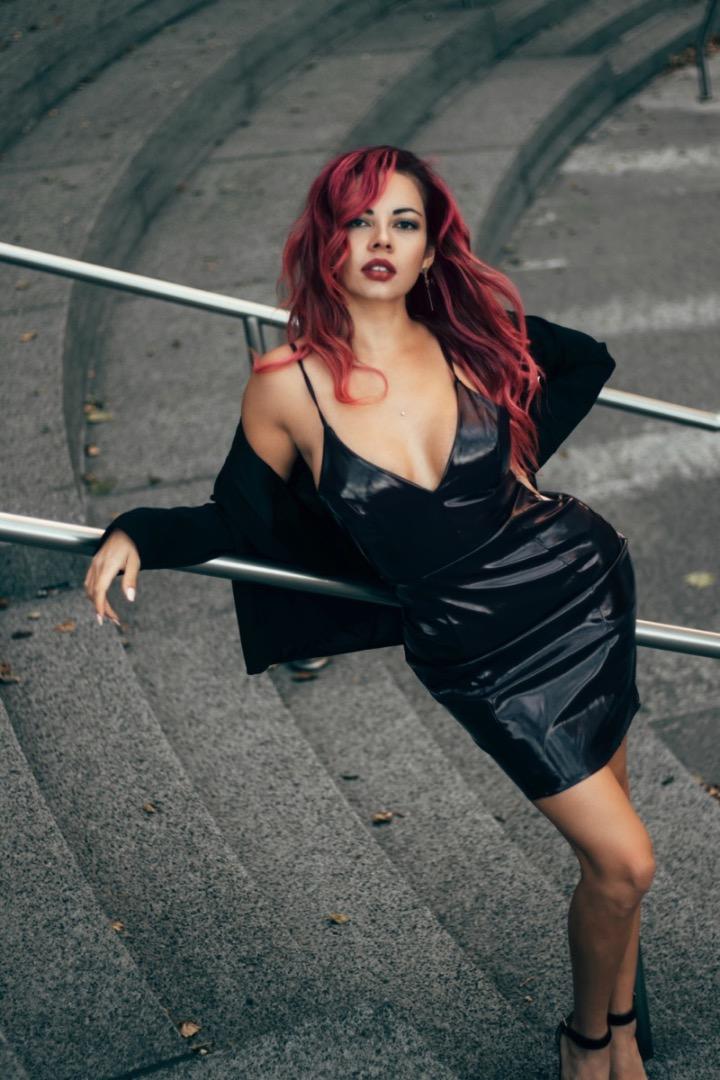 Female model photo shoot of Purpleglittermoon by Novocane in NYC