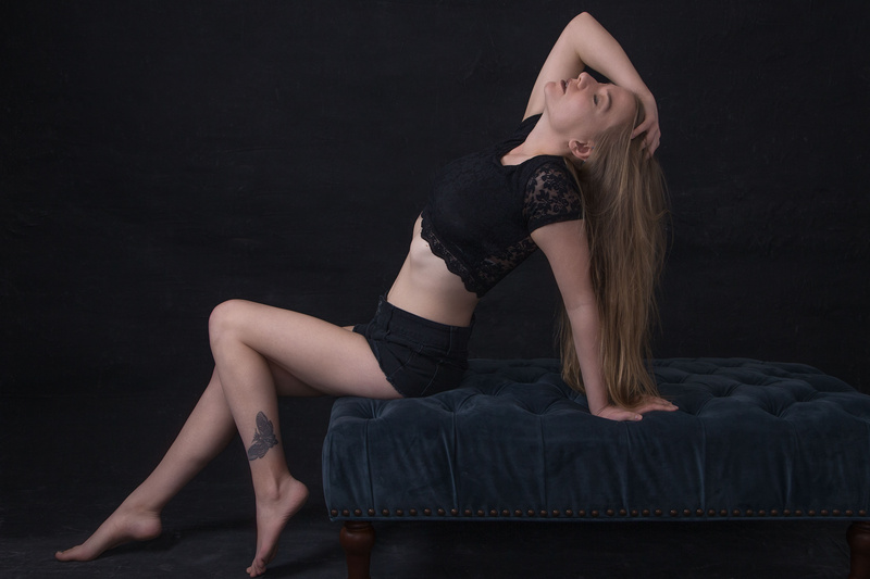 Female model photo shoot of AnastasiaNoir by Mike Lawrence Studio