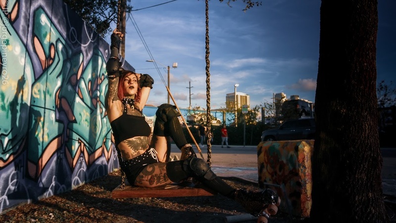 Female model photo shoot of 0ptique in Wynwood, Miami