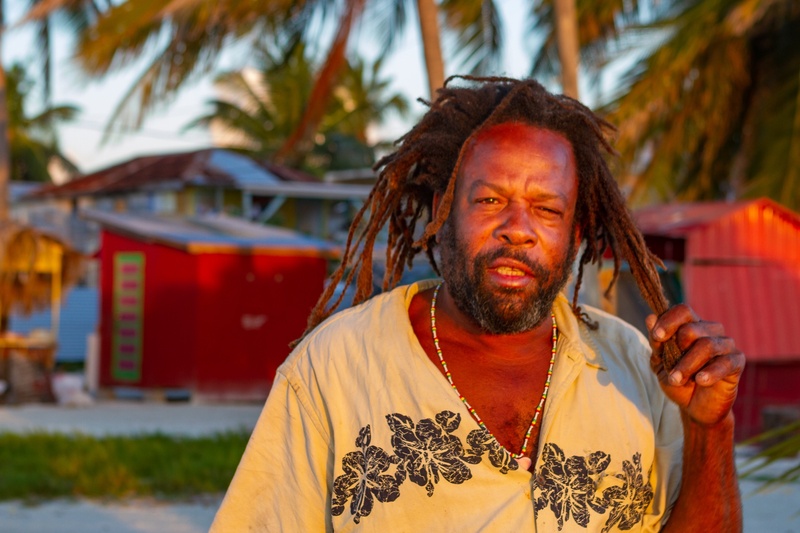 Male model photo shoot of LyonsEyePhotography in Caye Caulker, Belize