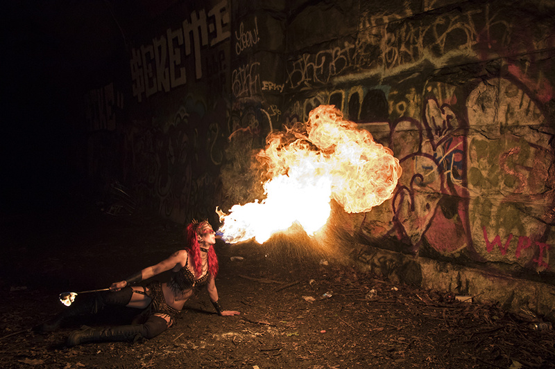 Female model photo shoot of Official Fire Gypsy