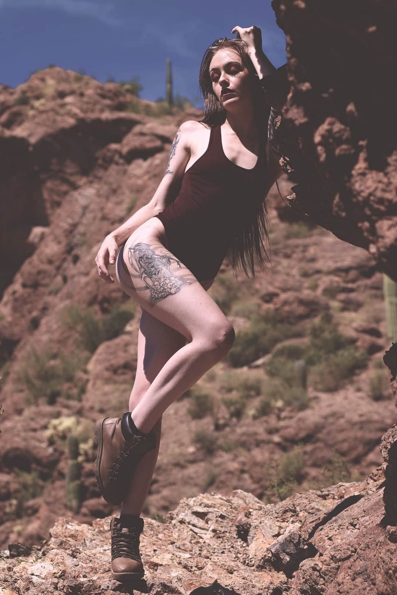 Female model photo shoot of MissChiefinModel in Gates Pass, Tucson, AZ