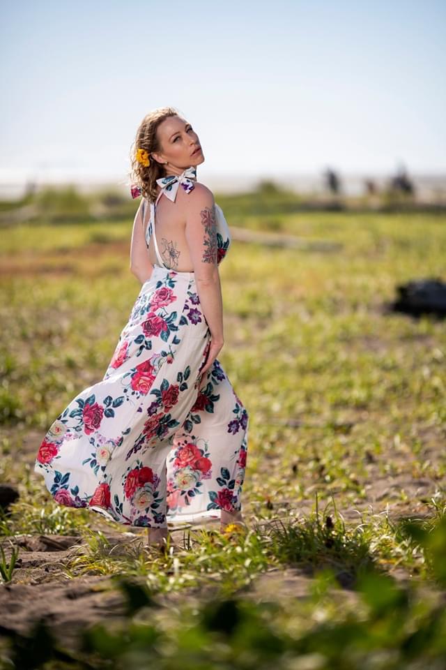 Female model photo shoot of JennieLJohnston in Iona Beach, Richmond BC