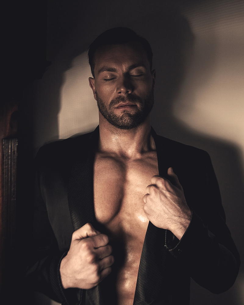 Male model photo shoot of Blue Eros in London