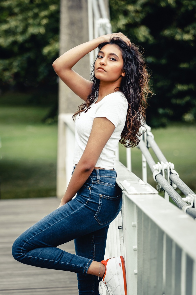 Female model photo shoot of Sangeethakumar3 by marckandal97 in Wardown Park, Luton