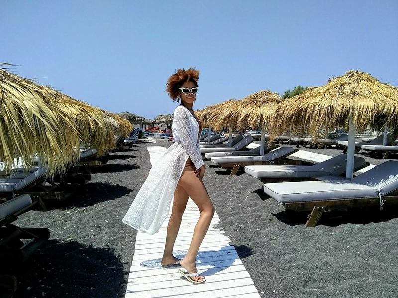 Female model photo shoot of Ararity in Santorini