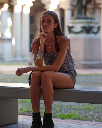 Female model photo shoot of Laure Zunino in Milan