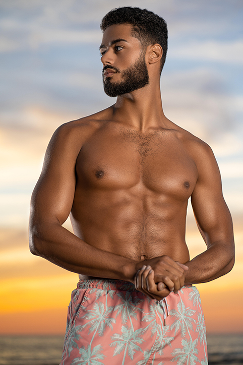 Male model photo shoot of Oscar Rodriguez in Cooks Beach, New Jersey