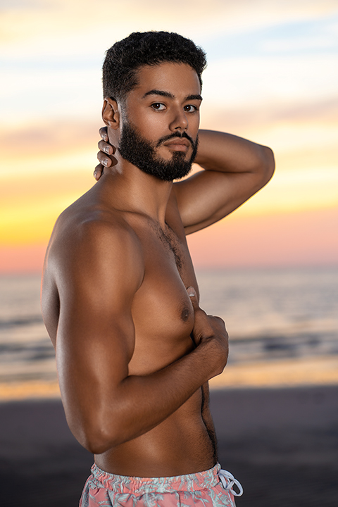 Male model photo shoot of Oscar Rodriguez in Cooks Beach, New Jersey
