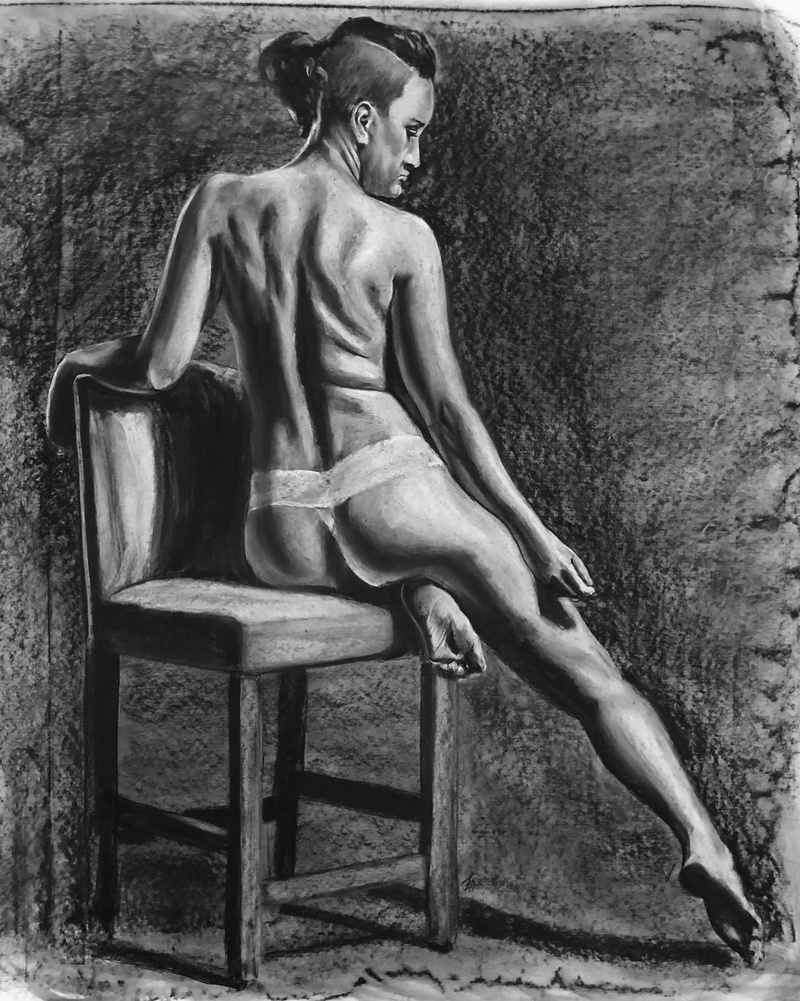 Male model photo shoot of LFKLifeDrawing