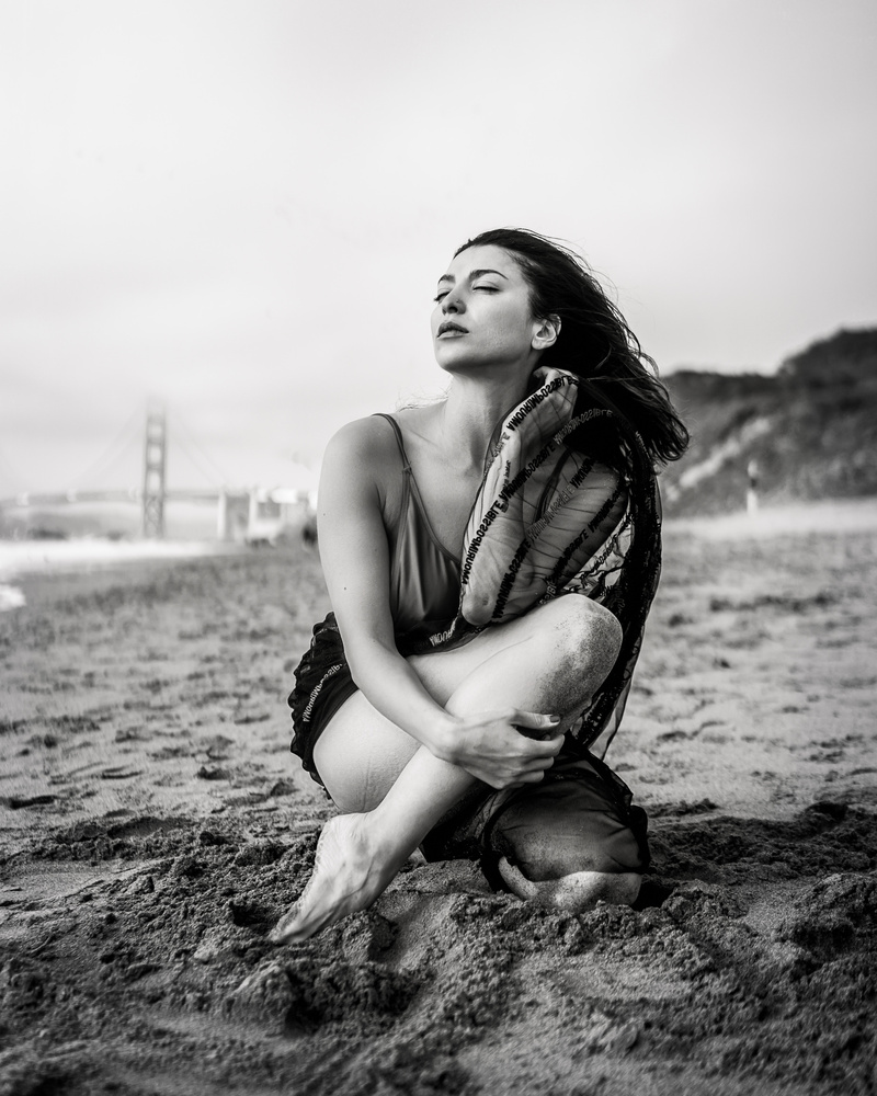 Female model photo shoot of Ella_ by Jason Lanier Photograph in Bake Beach San Francisco
