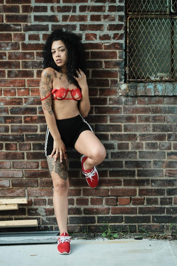 Female model photo shoot of Saibella by Derek Fahsbender in South Bronx