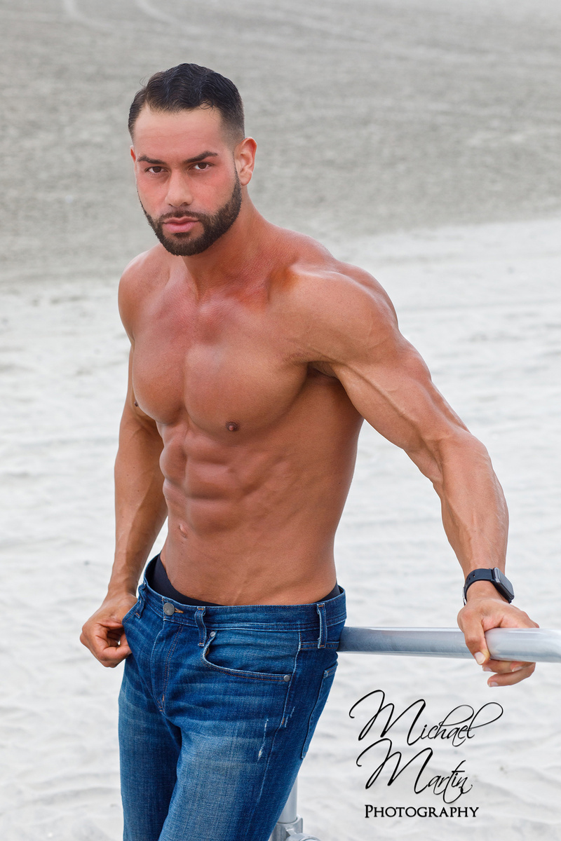 Male model photo shoot of Michael Martin Photog in Wildwood NJ Beach