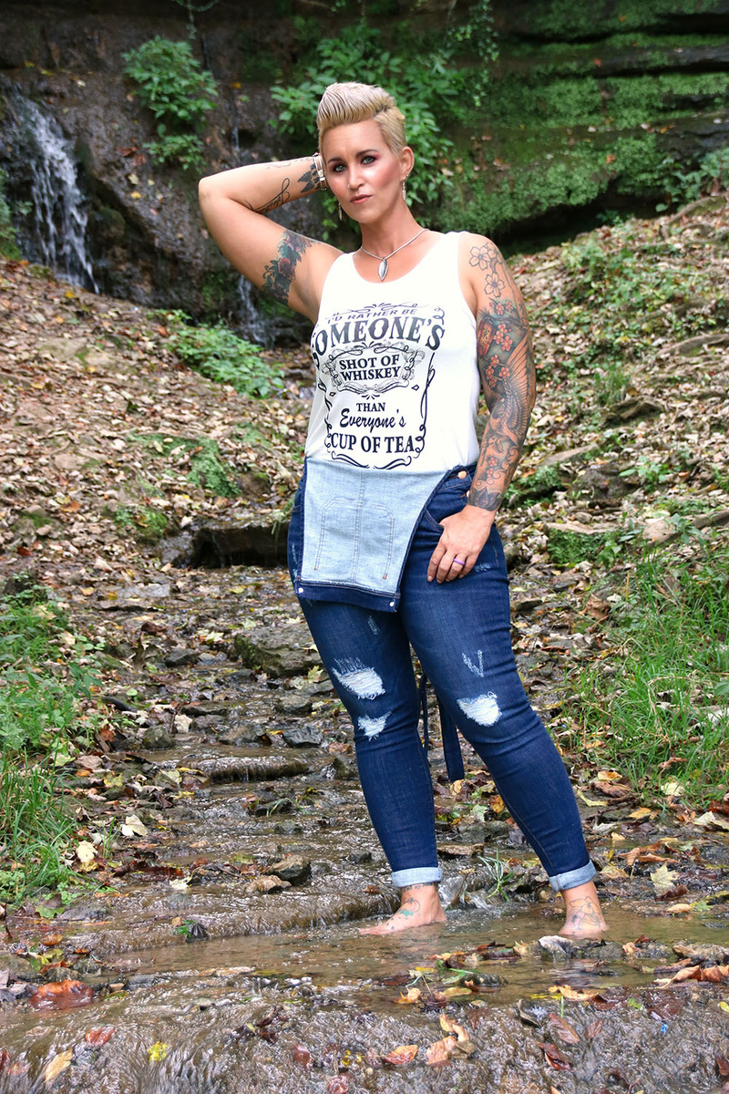 Female model photo shoot of Stori in Cherokee Park Louisville, KY