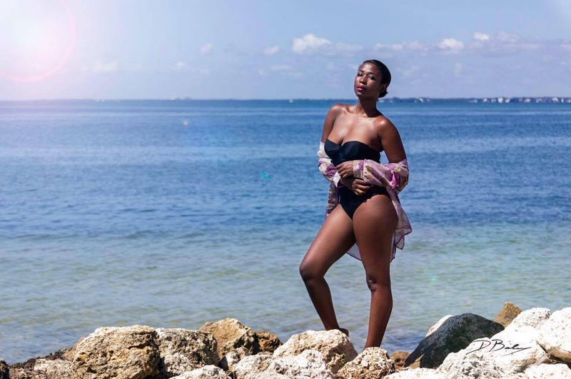 Female model photo shoot of taina toussaint in miami
