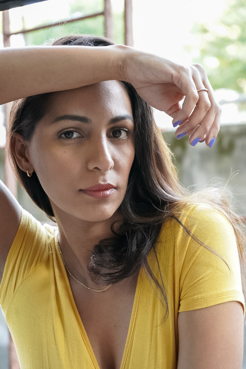 Female model photo shoot of Naureen Chhipa in Quarantine Selfie - At home NYC