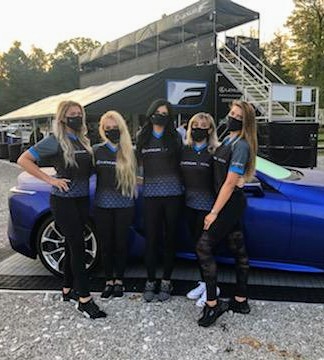 Female model photo shoot of Lindsey  McNett in Mid Ohio Sports Car Course