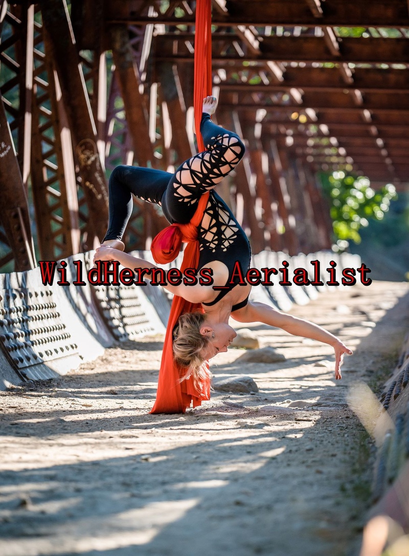Female model photo shoot of WildHerness Aerialist