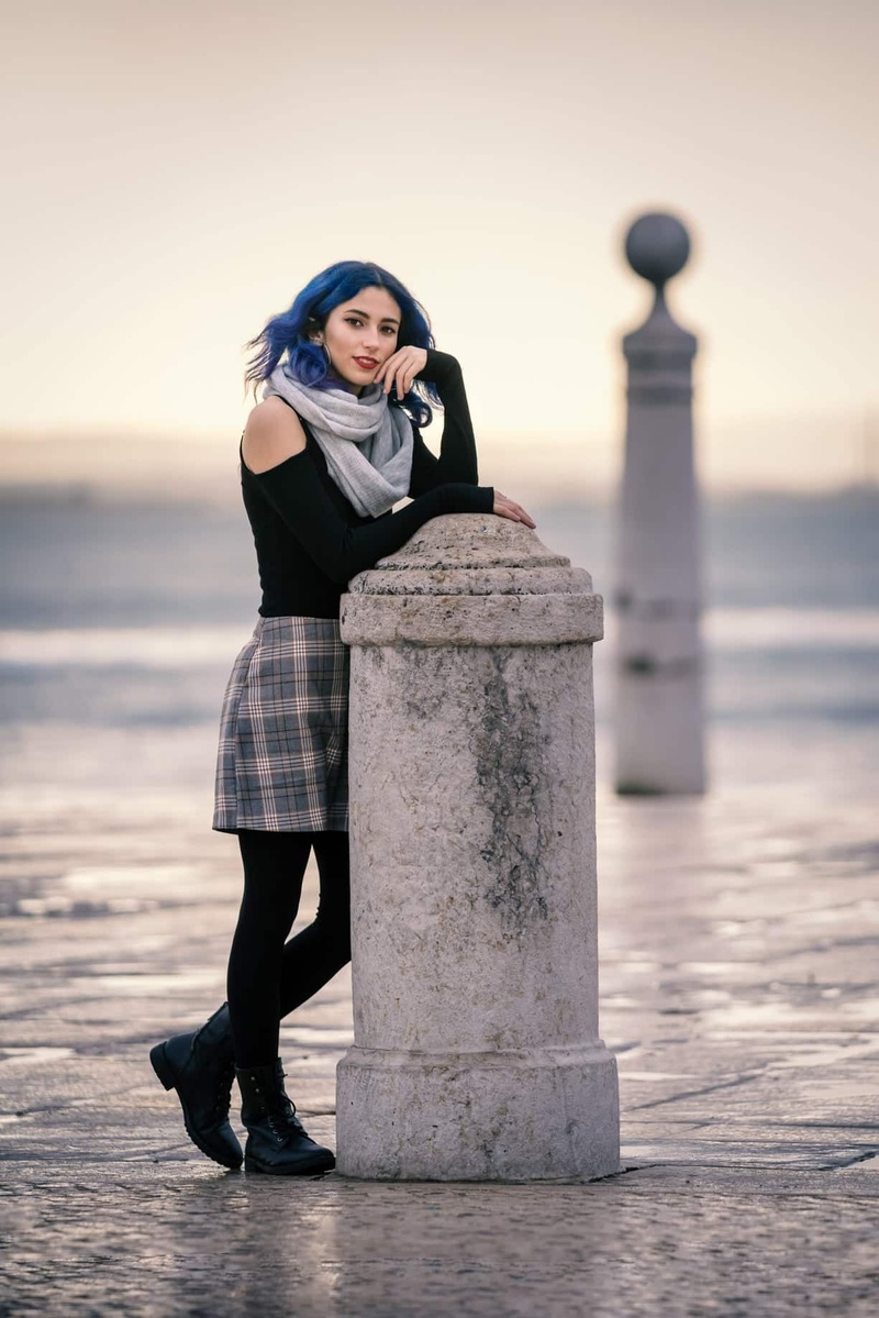 Female model photo shoot of Beatriz Cassiano in Baixa Chiado, Lisbon Portugal