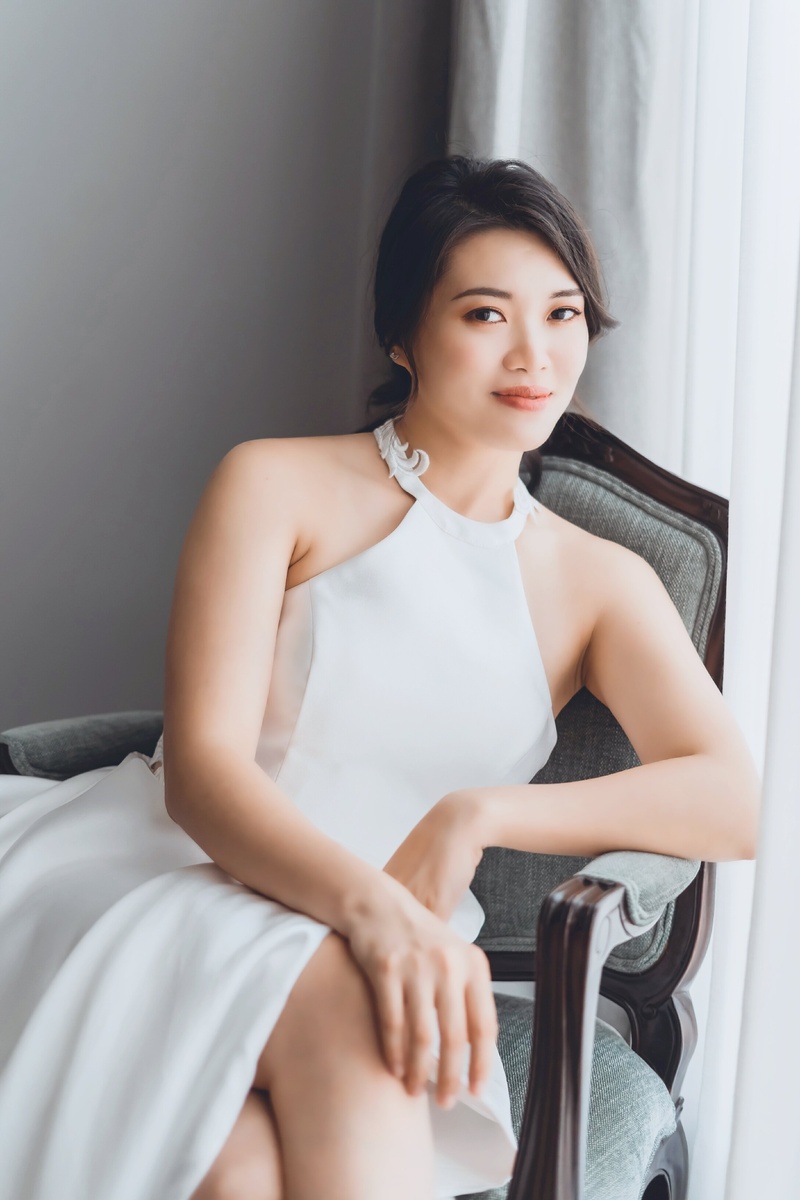 Female model photo shoot of Yen K in UNESCO World Heritage, Eastern & Oriental Hotel Penang Premium Suite