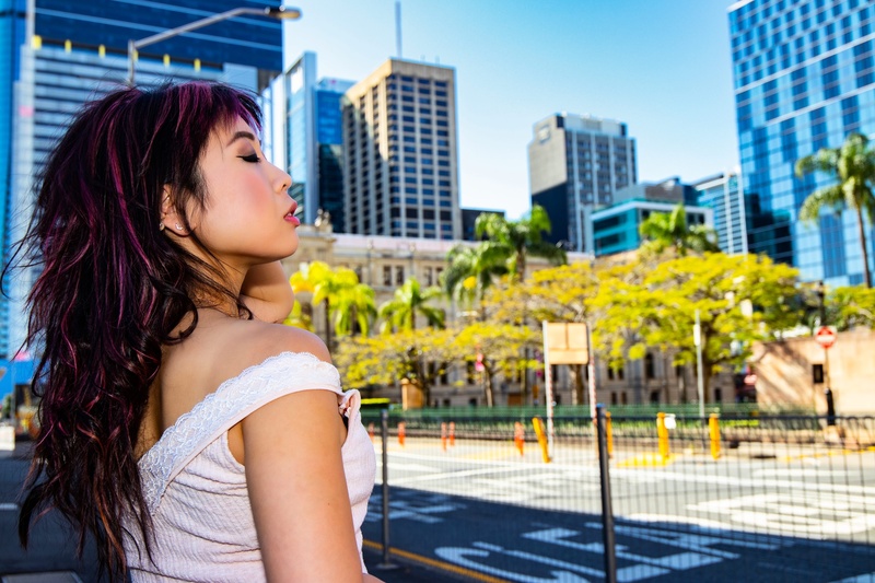 Female model photo shoot of Yumi Kohama in Brisbane, Queensland