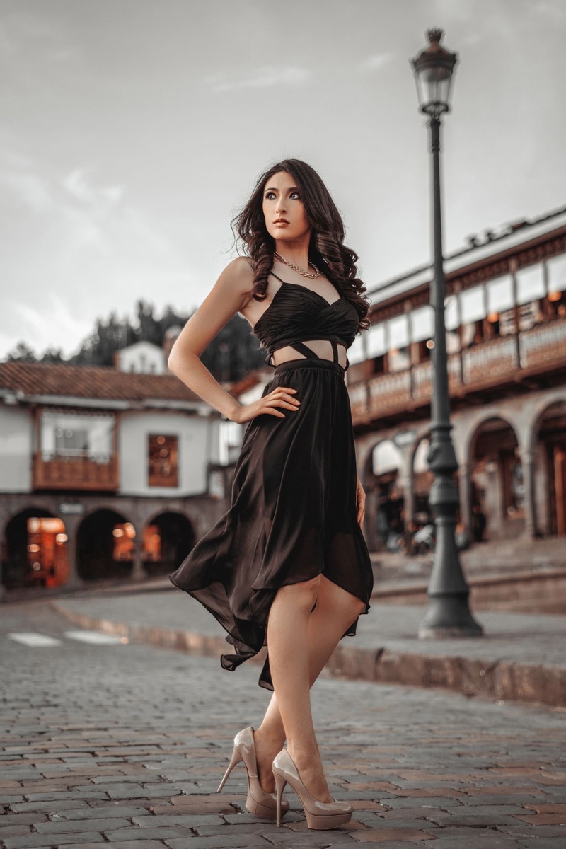 Female model photo shoot of Michelle Chaska Cyr in Cusco, Peru