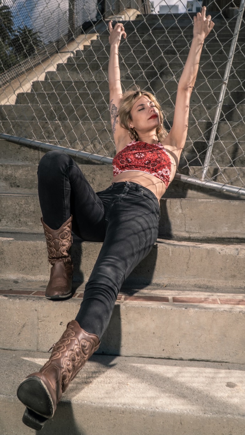 Female model photo shoot of Lucy Diamante in California