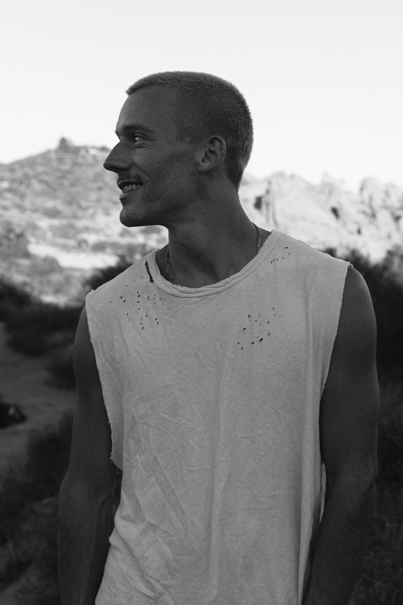 Male model photo shoot of timberrr in Vasquez Rock CA