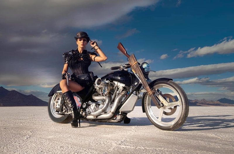 Male model photo shoot of The King of Steam in Salt Flats of Utah