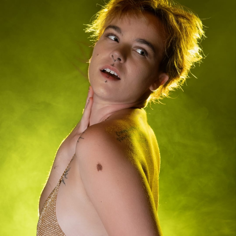 Female model photo shoot of Dawn Michele InkedModel