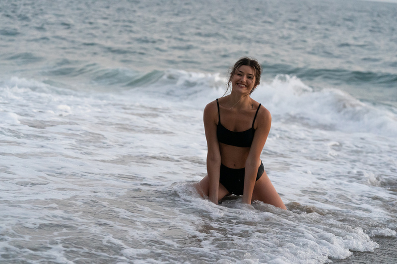 Female model photo shoot of KayDanielleCook in Point Dume Beach, Malibu
