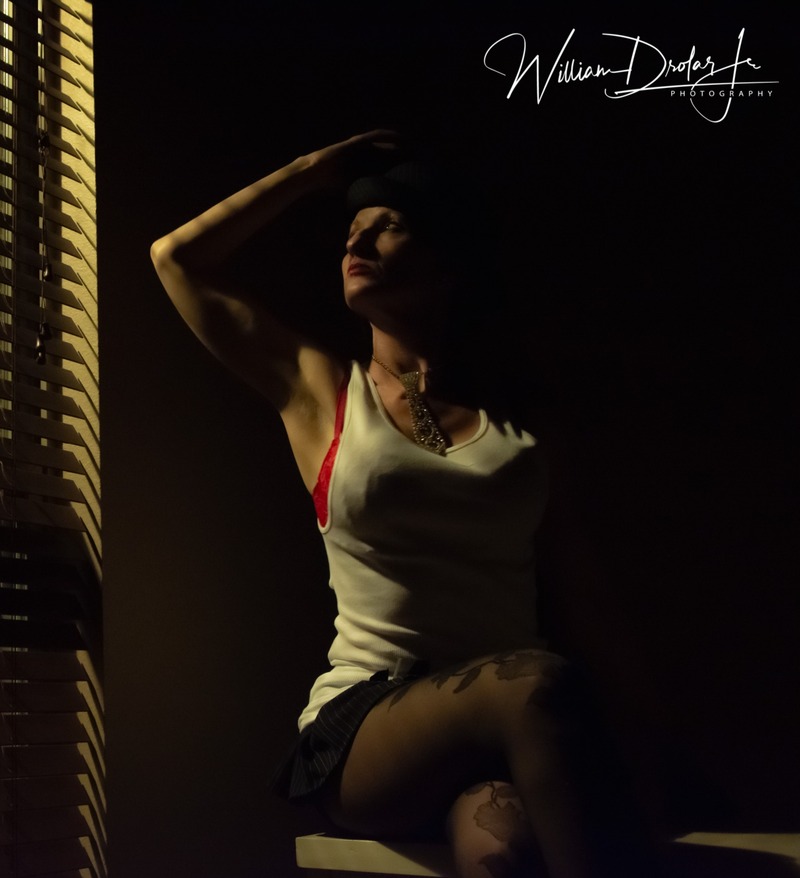 Female model photo shoot of DeltaDM75 by Photo By Drotar