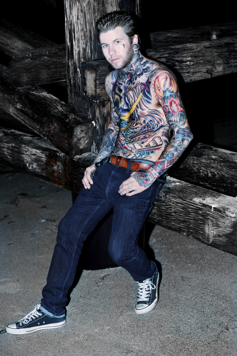 Male model photo shoot of Tattooedjax88