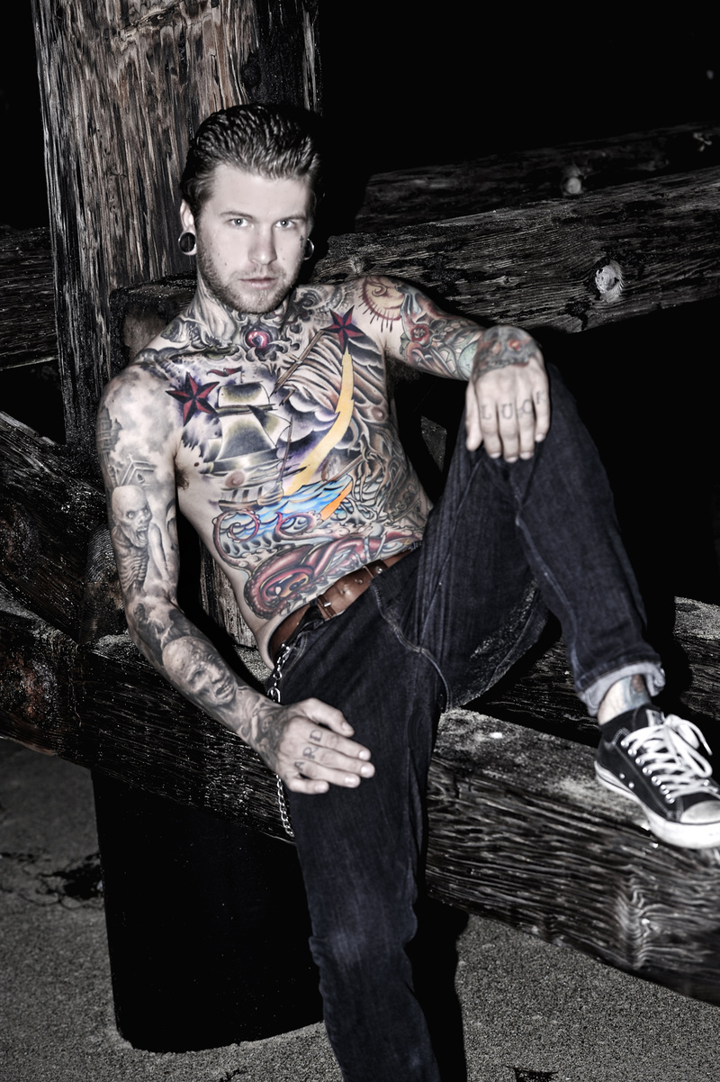 Male model photo shoot of Tattooedjax88