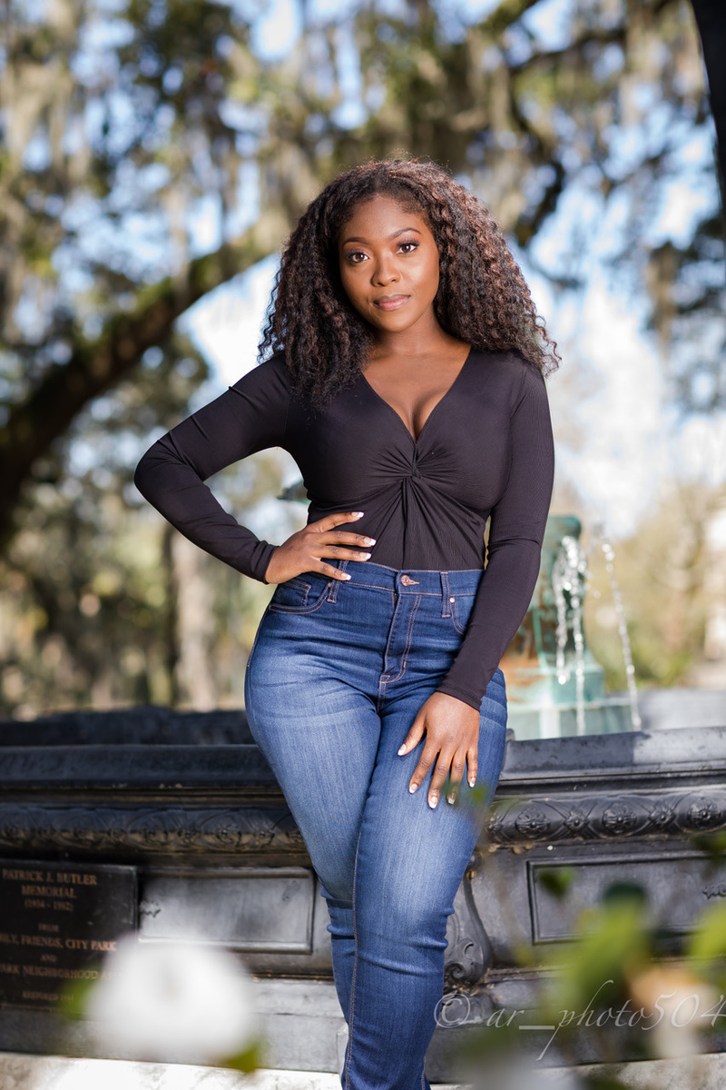 Female model photo shoot of AshantiAnika in New Orleans