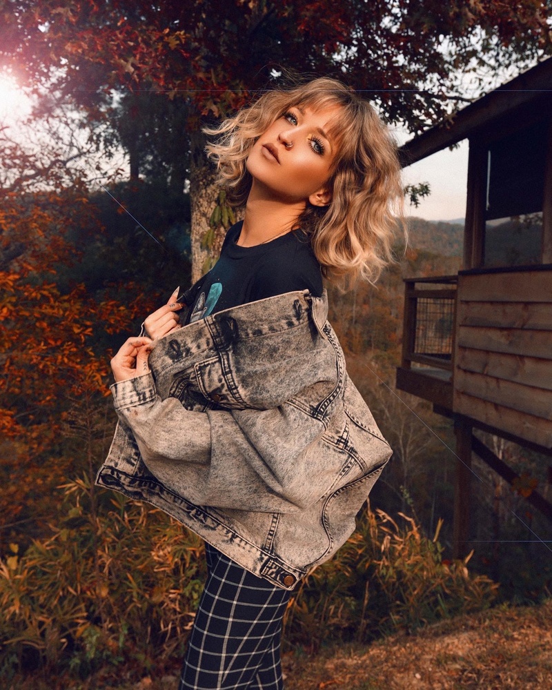 Female model photo shoot of Alyssa Risley in Paint Rock Farms, NC
