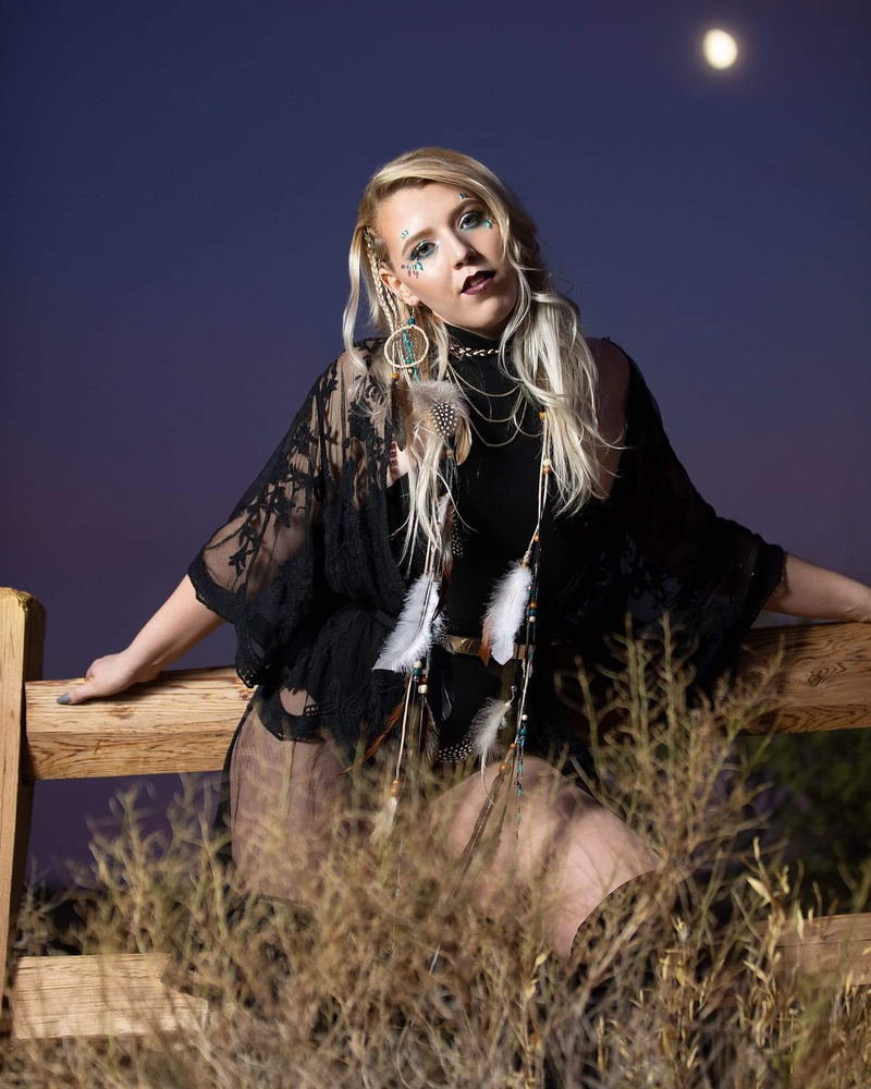 Female model photo shoot of Hailey Muller in Red Rock