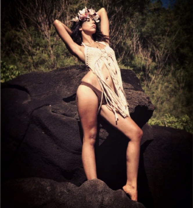 Female model photo shoot of Char in Kauai