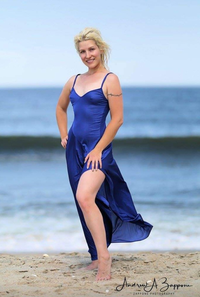 Female model photo shoot of Andie Hall in NJ nude beach