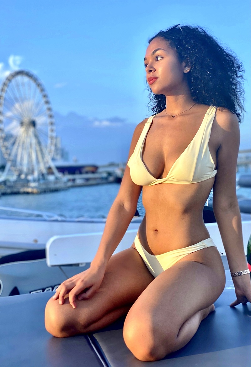 Female model photo shoot of micheletambika in Miami