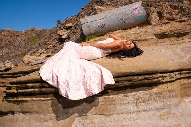 Female model photo shoot of JourneyDyor by riverdakota in Sunset Cliffs San Diego