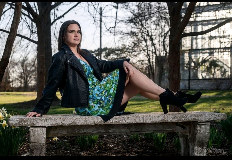 Female model photo shoot of Made4Runway in Jewel Box- Saint Louis, Mo
