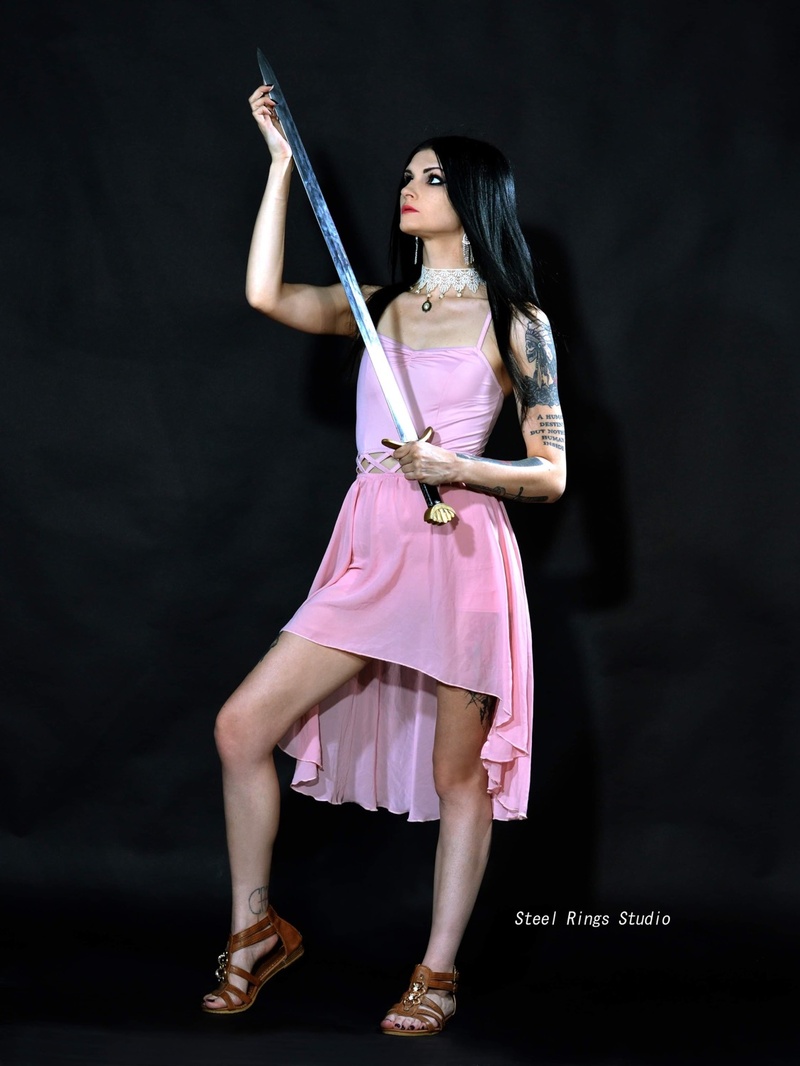 Female model photo shoot of Erica Morbid by Steel Rings Studio 
